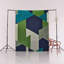 Green-Blue Themed Geometric Patterned Creative Modern Decorative Rug-1193973933