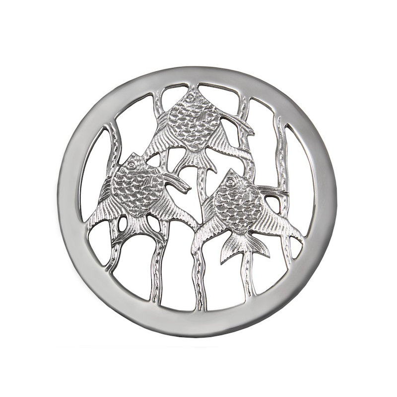 Flint Aluminum Round 2 Piece Trivet Set