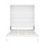 Grand lit escamotable mural avec tablettes