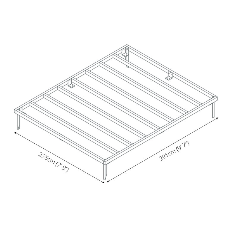 Mercia 10 x 8 Pressure Treated Wooden Shed Base