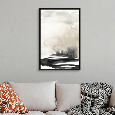 «Ebony Horizon Triptych I» par Jennifer Goldberger - reproduction d'art