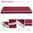 Outsunny 12' X 8' Retractable Awning-1148828332-1148828329