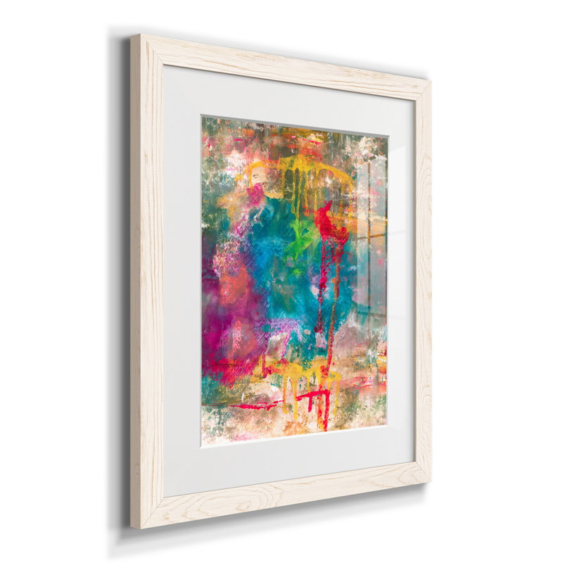 " Orchids In Paradise II ", White Framed Paper, 20" H x 17" W x 1" D, White