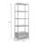 70.75"H x 24.5"W Klein Etagere Storage Bookcase 