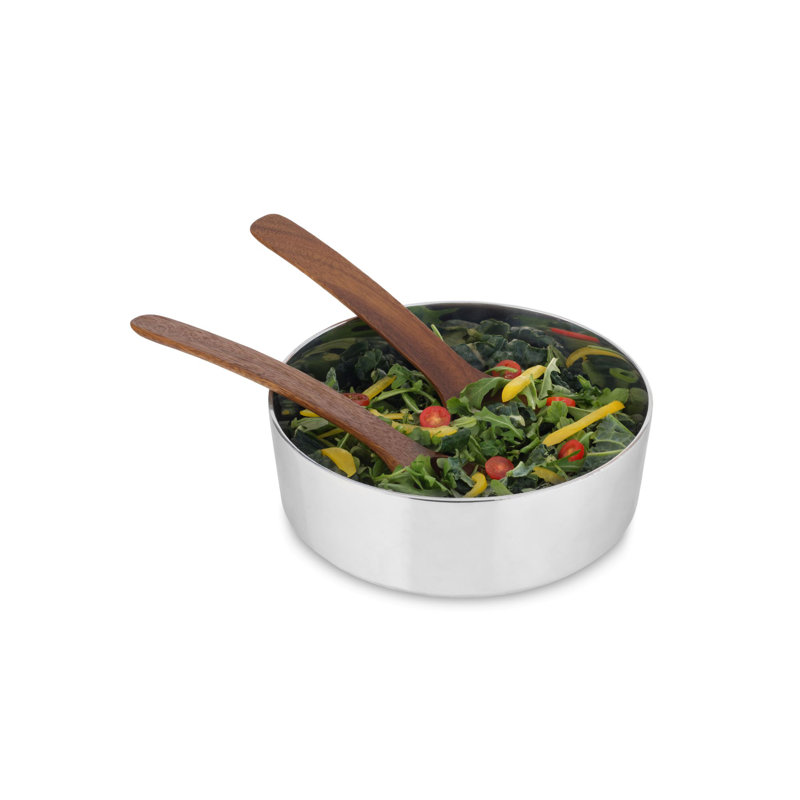 Nambe Oblong Nest Salad Bowl