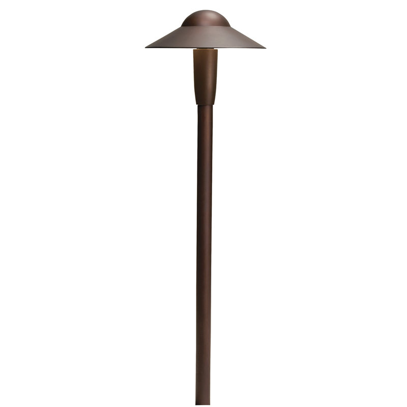 Chimzaram Low Voltage Integrated LED Pathway Light, Textured Architectural Bronze, 2700K