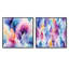Corraine - Ensemble de 2 collages carrés abstraits-101843191-101843190