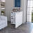 Wooden Kitchen Cart, 6-Bottle Rack Bar Cart-1893330292