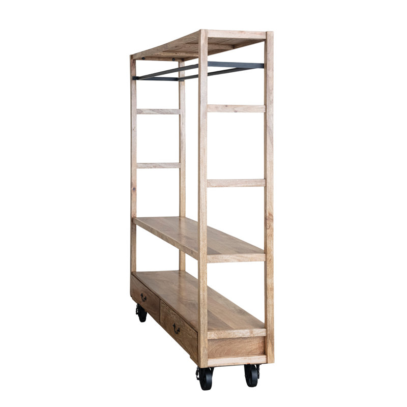 Mango WoodIron Artisan Utility Cart