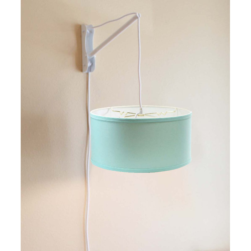 Bras pivotant à brancher 2 lumières Stabler, Bleu île paradisiaque, H 14 po x l 14 po x P 7 po