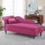 Banc de rangement en velours 2 en 1 avec coussin décoratif-1341065536