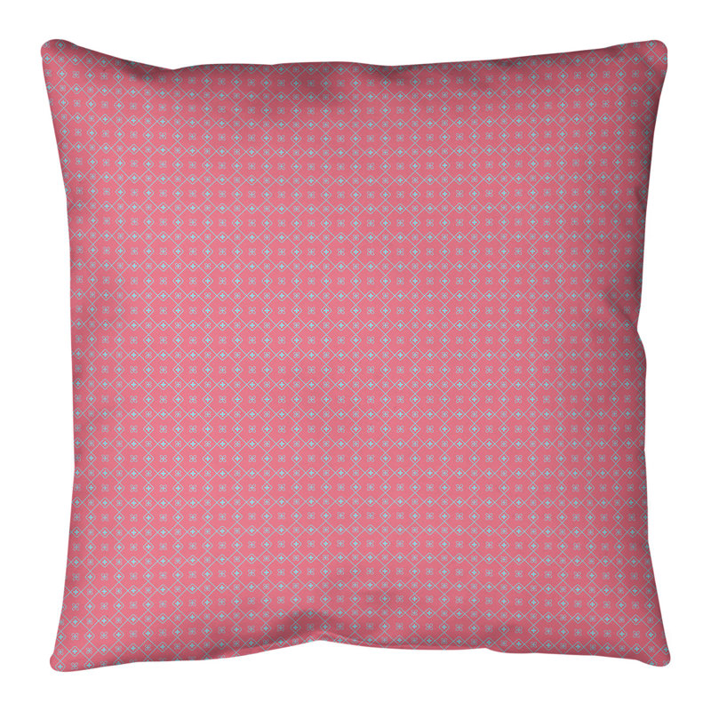 Coussin de sol Katelyn Elizabeth, 40 po x 40 po, Rouge / Bleu