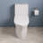 One Piece Toilet For Bathroom, Modern Bathroom Toilet with Dual Flush 1.1/1.6 Gpf Fully Skirted Toilets(Soft Close Seat)-125525564