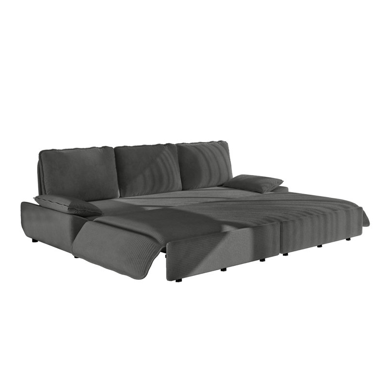 Canapé-lit gigogne 94,5 po, Grey