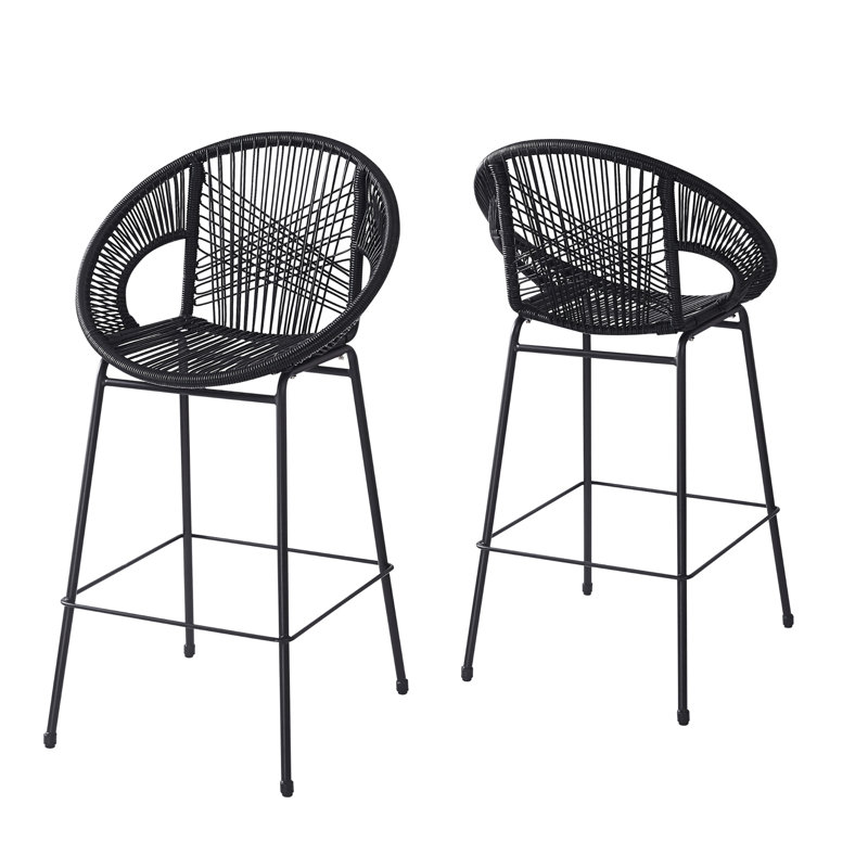 Tabouret de bar Ferrara, Noir