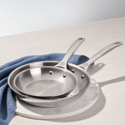 Le Creuset Stainless Steel 2 Piece Set (8" Fry Pan & 10" Fry Pan)