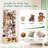 Solid Wood 2-in-1 Stuffed Animal Storage With Sturdy Cube Base & Elastic Rope, Space-saving Toy Storage For Playroom, Nursery Or Bedroom