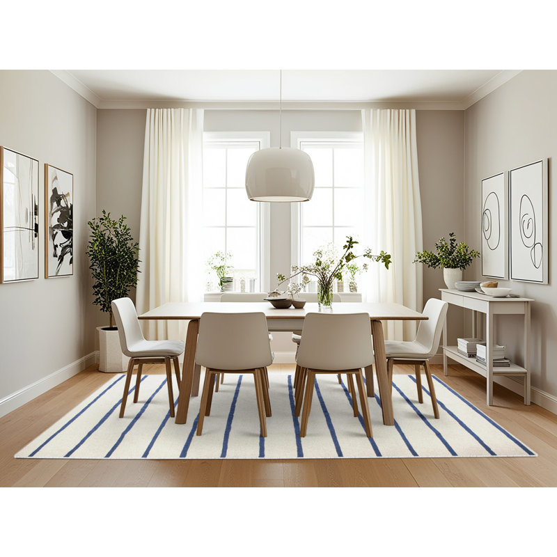Striped Indoor Rug, Rectangle 7' x 10'