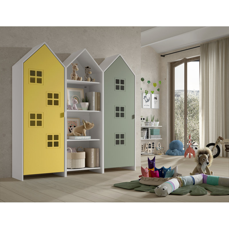 Casami Bruges 2 Door Manufactured Wood Wardrobe, Yellow/Green