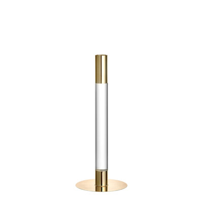 Lumiere Glass, Metal Tabletop Candlestick