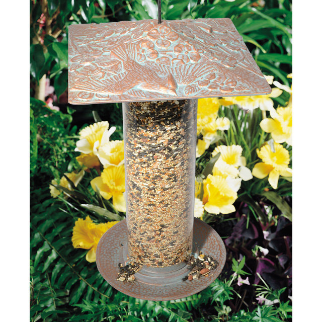 Cardinal Tube Bird Feeder, Oil Rubbed Bronze