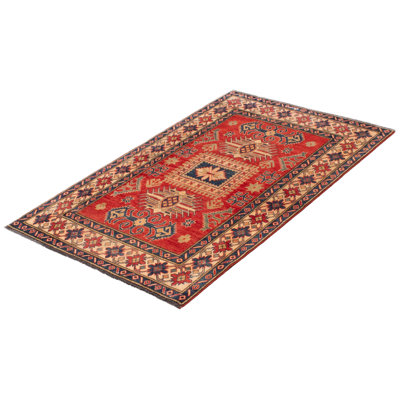One-of-a-Kind 4'2" X 6'9" New Age Wool Area Rug in