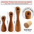 9'' H Wood Tabletop Candlestick-989880351