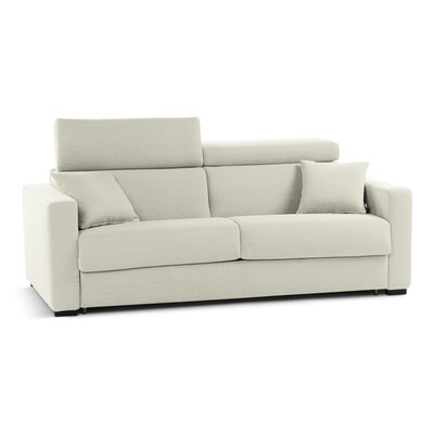 Bellinda 81"" Italian Top Grain Leather Queen Sofa Bed with Memory Foam Mattress -  Casa Italia Furniture, SI-S-Belli-SBQOF-L-3018