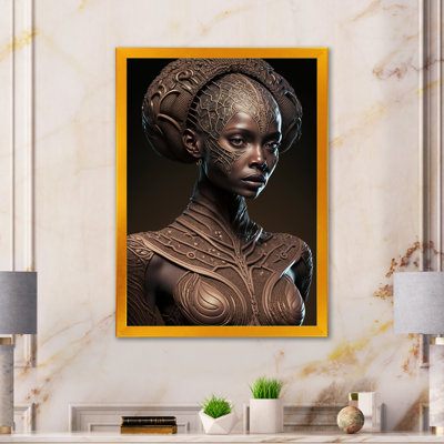 Croll Tribal African Woman IV sur impression sur toile