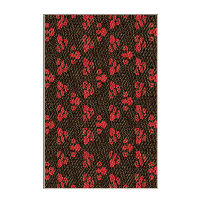 Tapis 100% à motif lavable à la machine 2989 6, Rectangle 4 pi x 6 pi