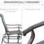 Fauteuil oscillant gris pour patio