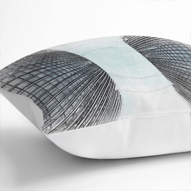 Square Throw Cushion, White, 55cm H x 55cm W x 20cm D