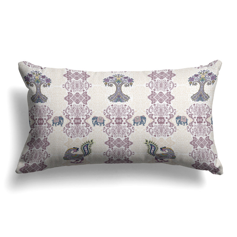 Coussin Agra Peace Tree, Bleu / Rose