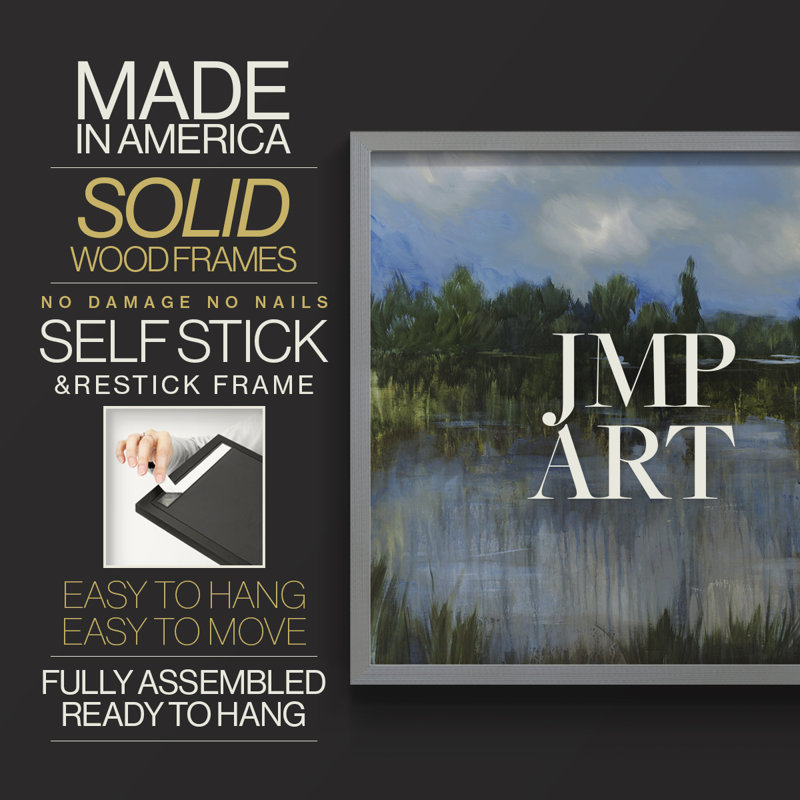 A Quiet Place -Framed Print - Restickable, Gray, 22" H x 28" W
