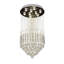 Lustre encastré moderne en cristal Odile