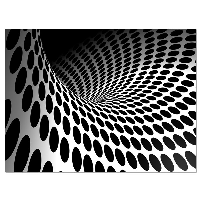 «Waves and Circles», impression sur toile tendue en blanc, H 12 po x l 20 po x P 1 po