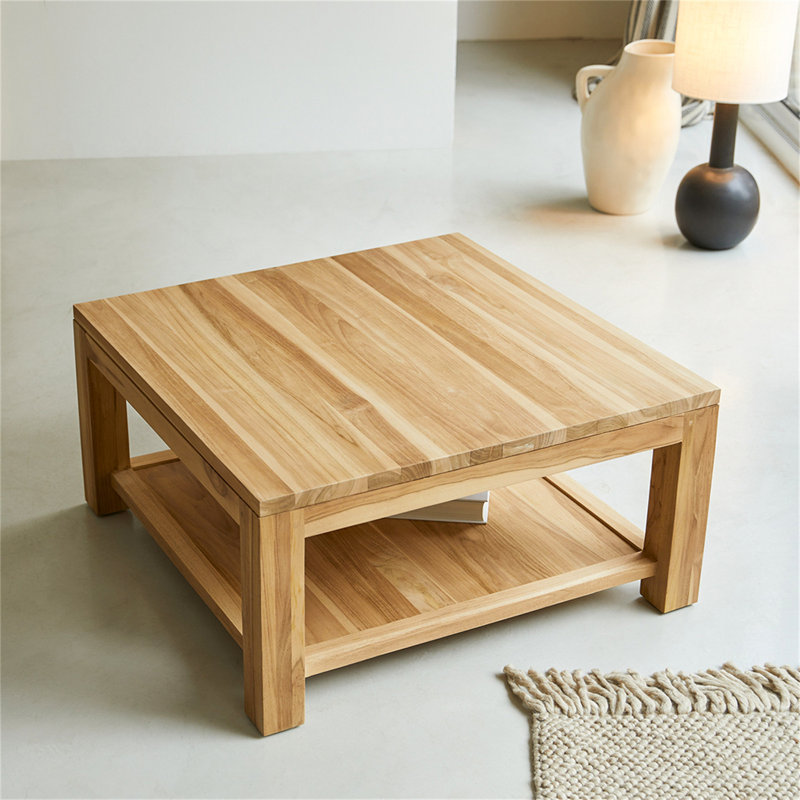 Hardip Solid Wood Solid Wood Coffee Table with Storage