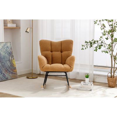 Chaise berçante douce en tissu doux pour bébé
