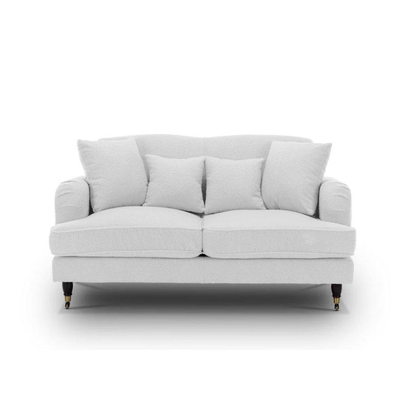 Letman Teddy Fabric Sofa, 2, White