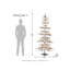 Johvan Slender Green Most Realistic Fir Christmas Tree with LED Lights-2002370371