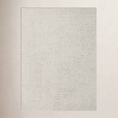 Kalise Hand-Tufted Geometric Wool Rug
