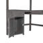 Lit mezzanine multifonctionnel avec bureau en U, tiroirs abondants et tablettes de rangement spacieuses pour un espace de vie et de travail optimal-306953510-306953563