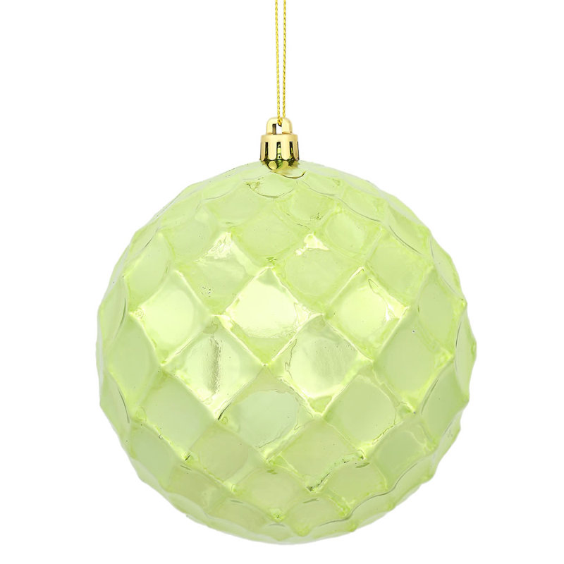 Ornement de Noël babiole brillant, Céladon, 4
