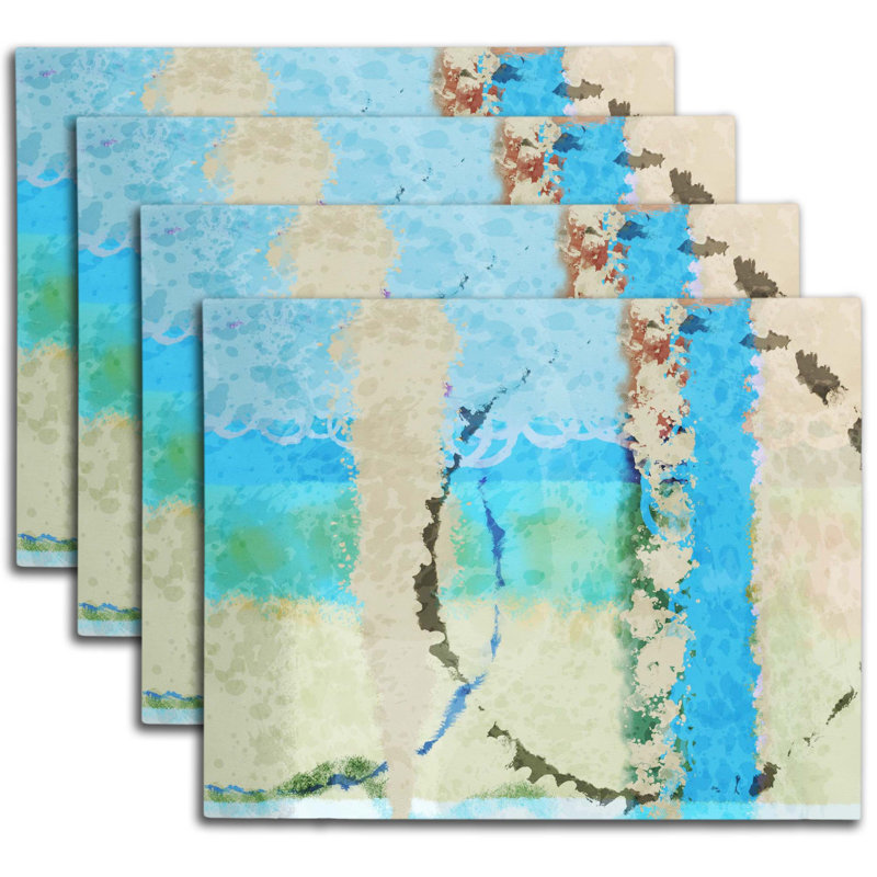 Napperon abstrait en polyester