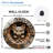 Creative Wall Clock with Adorable Fox Design Art - 12'' Modern Glass Wall Clock