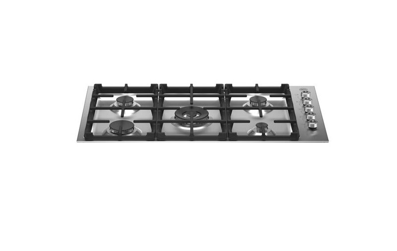 Bertazzoni 36.38'' W Gas Cooktop, Silver