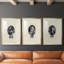 Royal Portraits I - Impression personnalisée de qualité supérieure avec passe-partout - 3 pièces-1118101600-1118101601