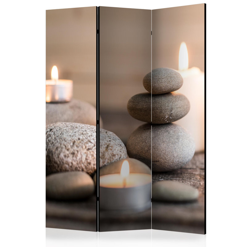 Jayvion 172 cm H Solid Wood Folding Room Divider, 3