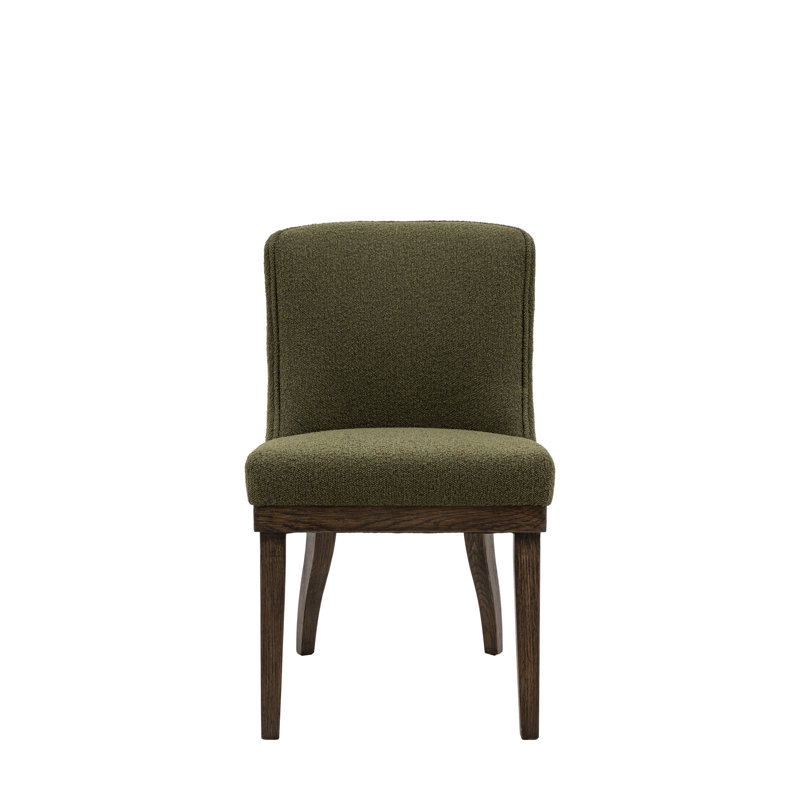 Adeli 48cm H Polyester Upholstered Side Chair, Green