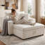 Chaise longue d'intérieur avec coussins et espace de rangement caché pour le salon, la chambre à coucher-131127797